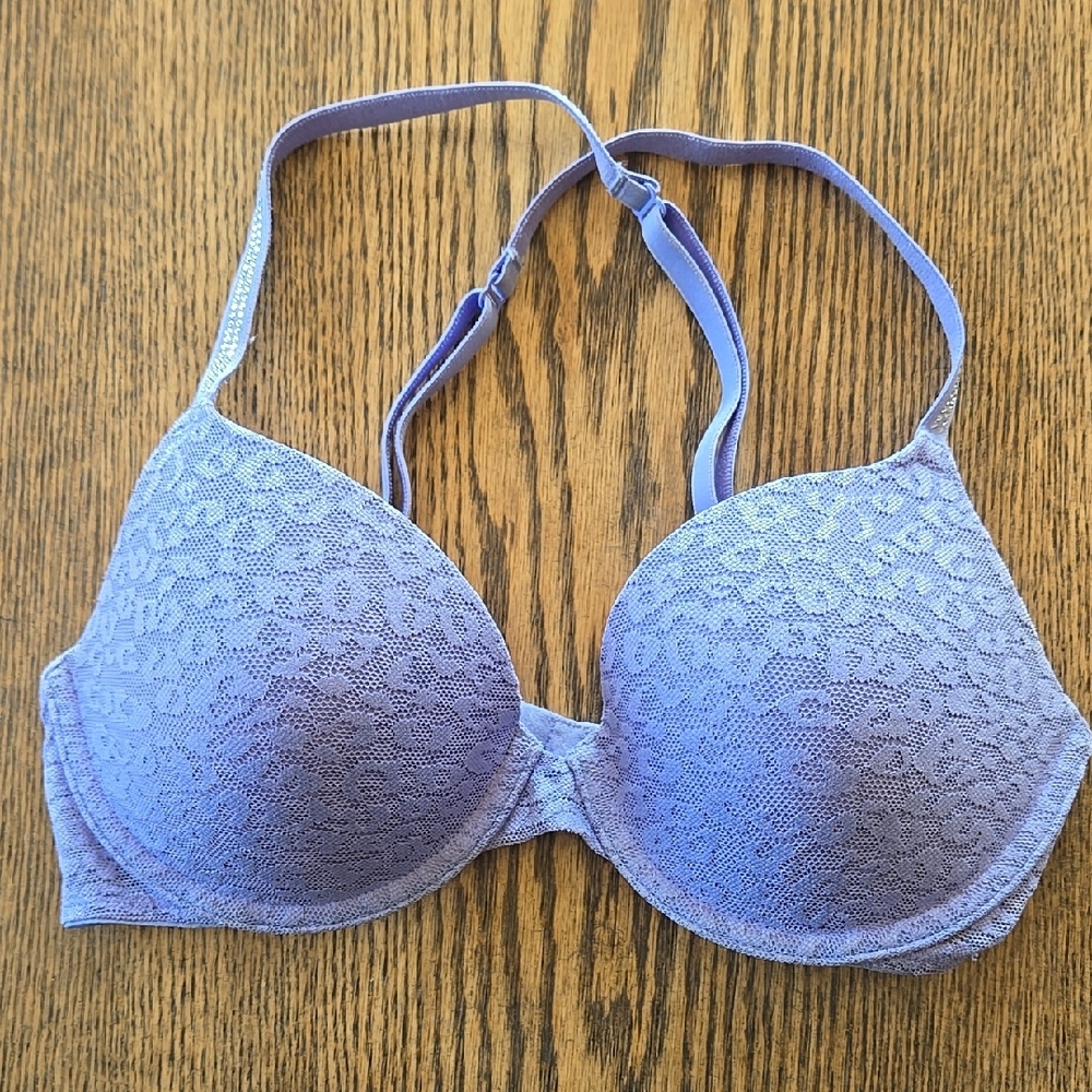 Pink Lavender T-shirt Lightly Lined Bra 32C